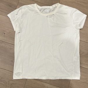 Anine bing boxy white tee